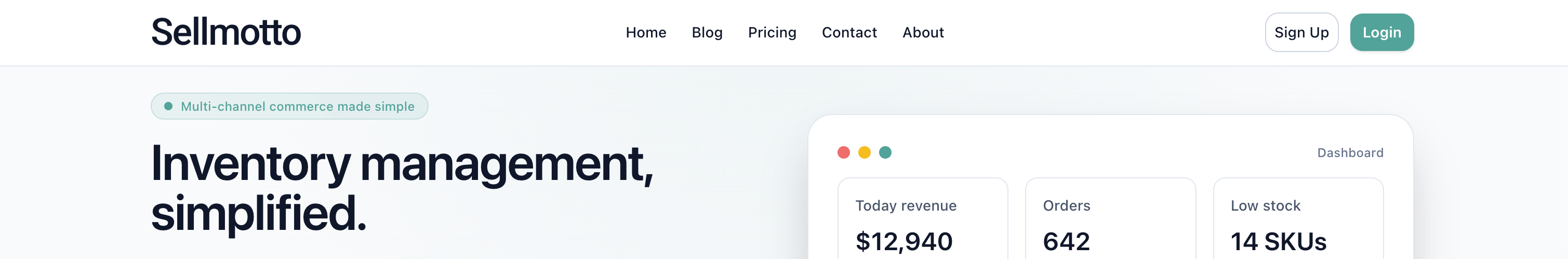 Sellmotto E-Commerce Platform